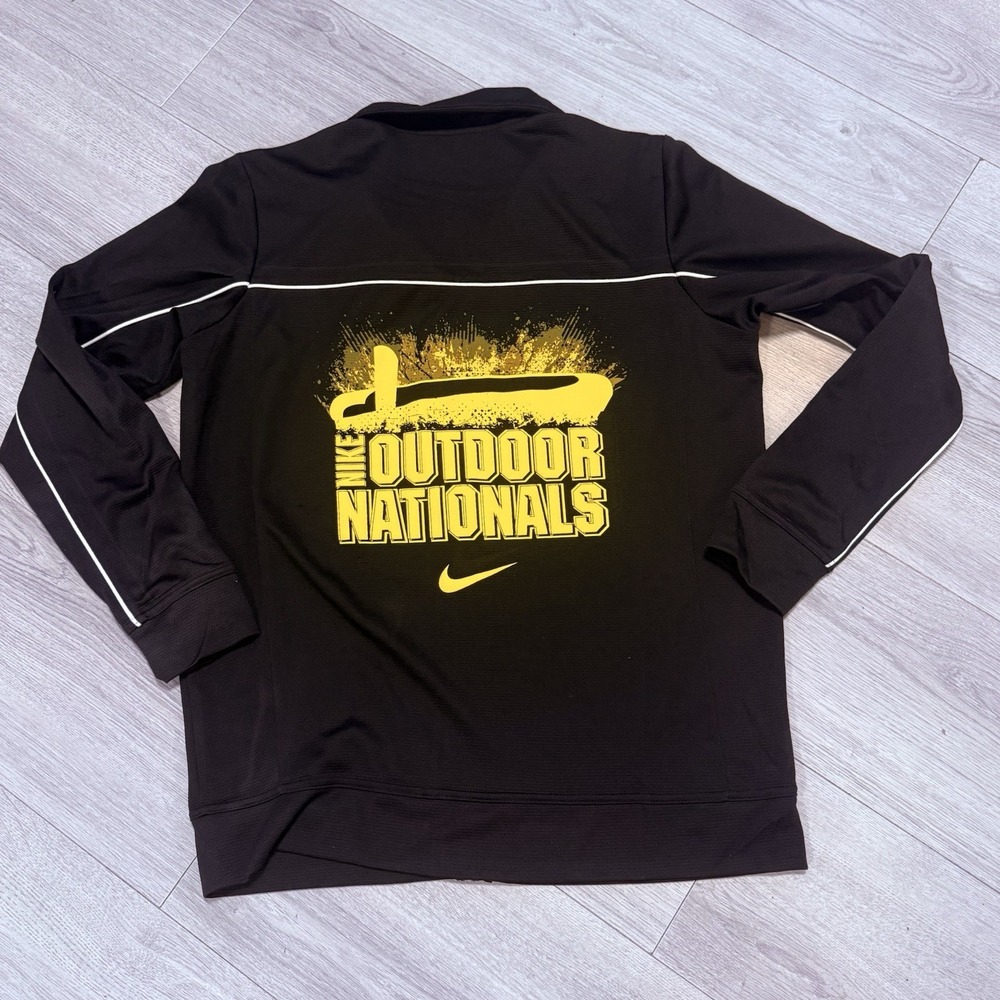 Nike Mens Dri-FIT Track Jacket Black Nike Outdoor‎ Nationals Graphic Full Zip M